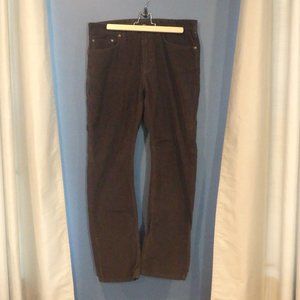 Men's Eddie Bauer Charcoal Gray Corduroy Jeans